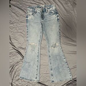 Low Rise Flare Jeans